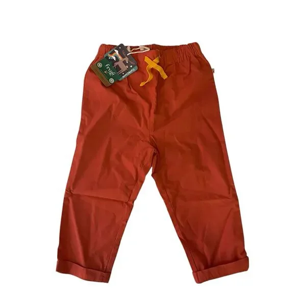 Frugi Organic Cotton Tommy Trousers Falun Red 18-24 Months $42 - Picture 3 of 9